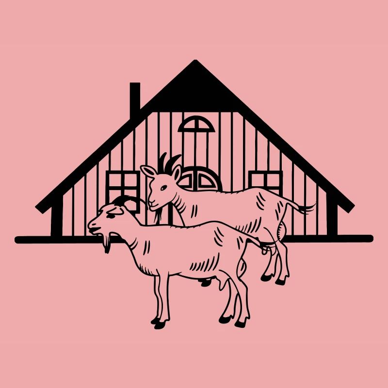 Ziegenfarm oder Stall