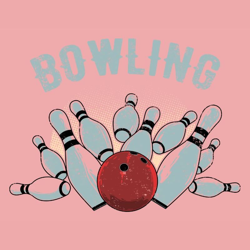 Bowling Strike Sketch