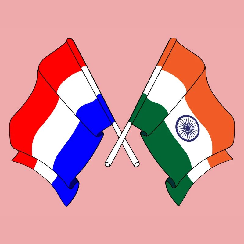 Drapeau des Pays-Bas, drapeau de l’Inde