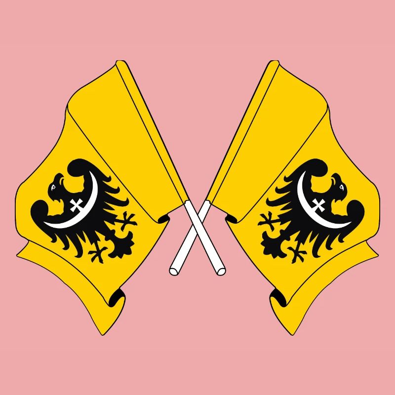 Deux drapeaux de Basse-Silésie