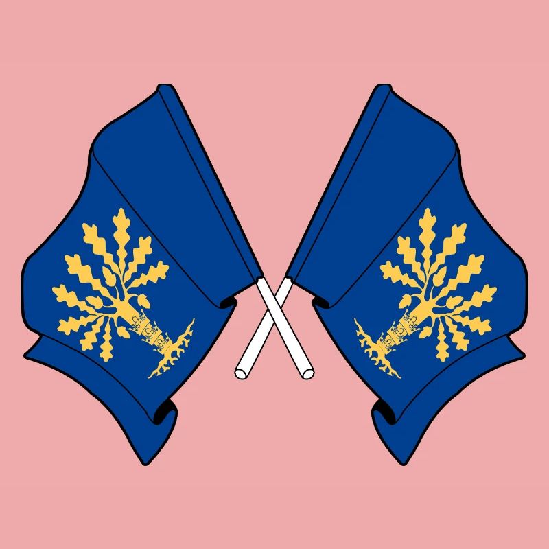Blekinge, Suède – Double drapeau
