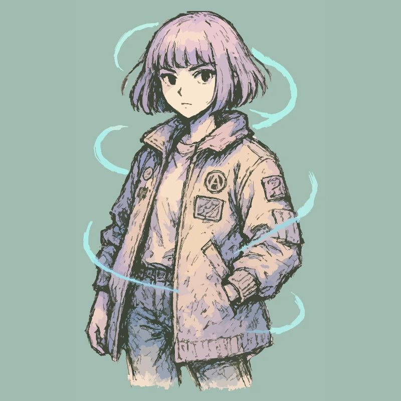 Neon Patch Bomber Mädchen