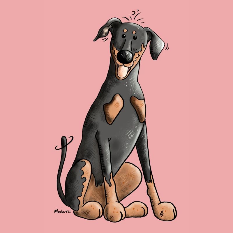 Drolliger Dobermann
