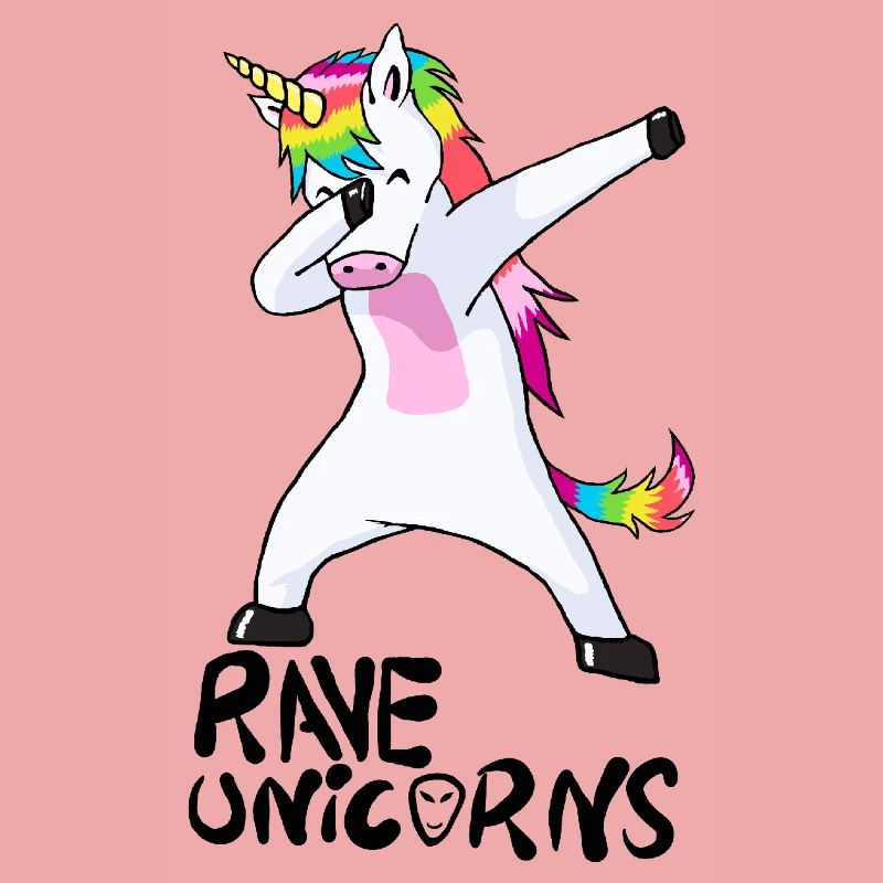 Logo Rave Unicorns Black Text