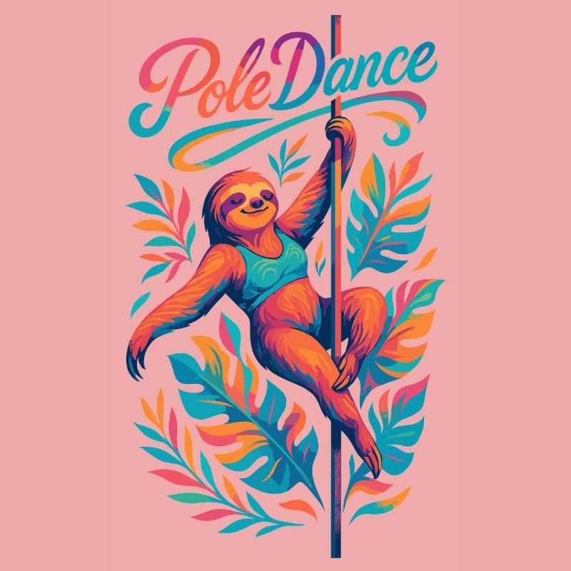 Pole Dance Sloth Pole Dancer Funny Gift