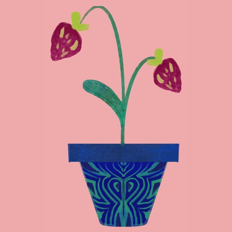 Fraise dans un pot
