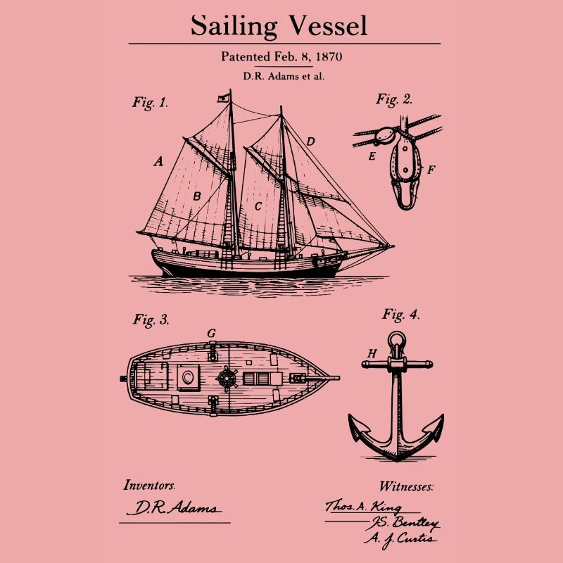 Conception classique du plan de navire à voile