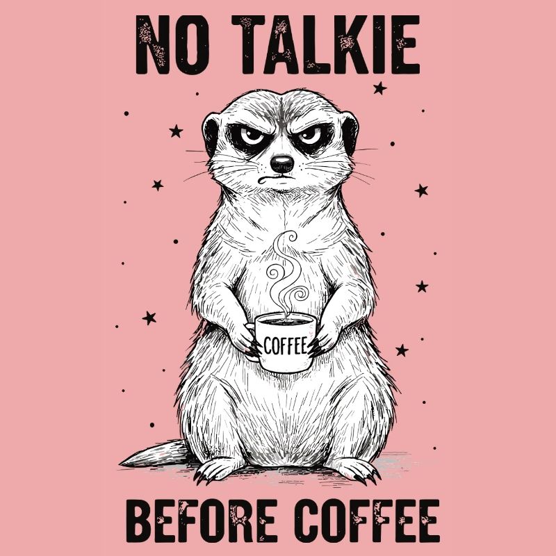 Pas de conversation devant un suricate amateur de café