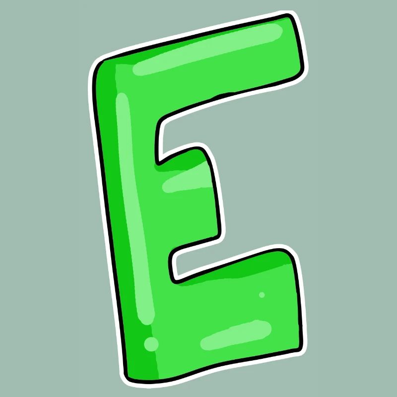 Lettre E Point de départ