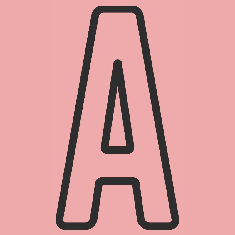 Buchstabe A Typodesign 
