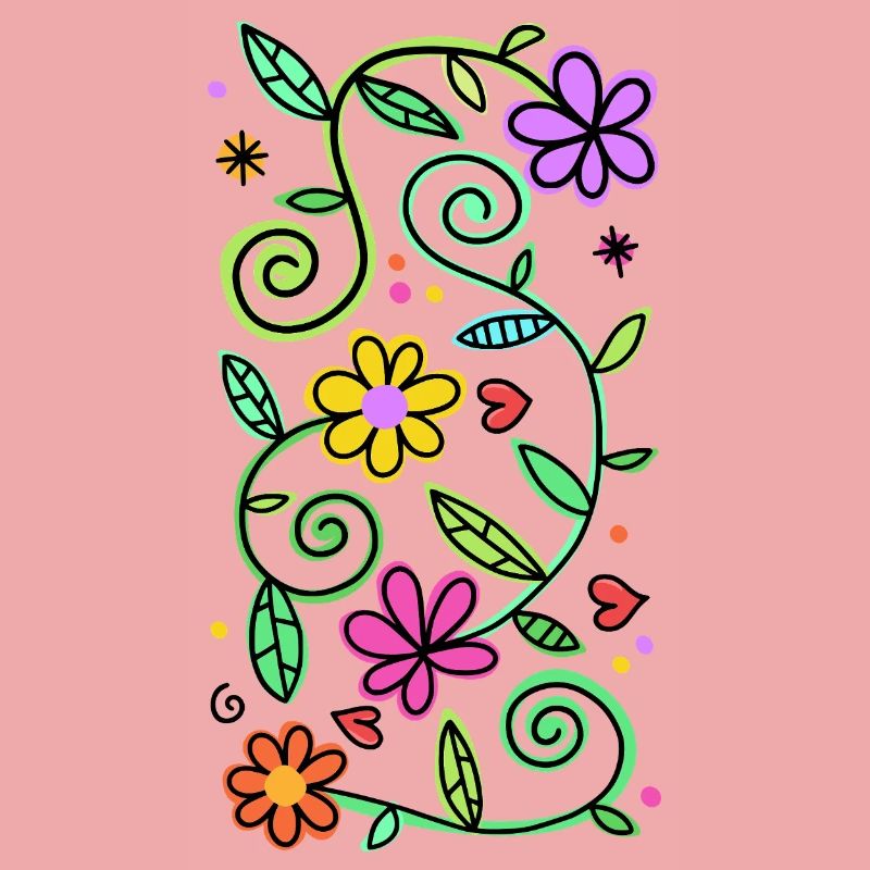 Dekorative Doodle-Gänseblümchen