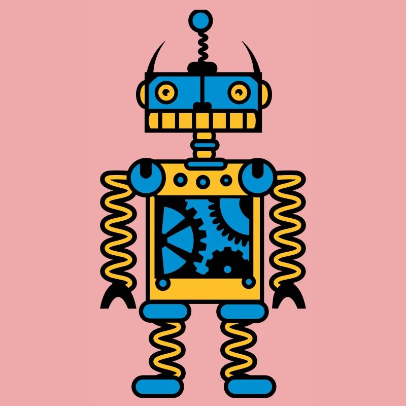 Ein Roboter mit Zahnräder