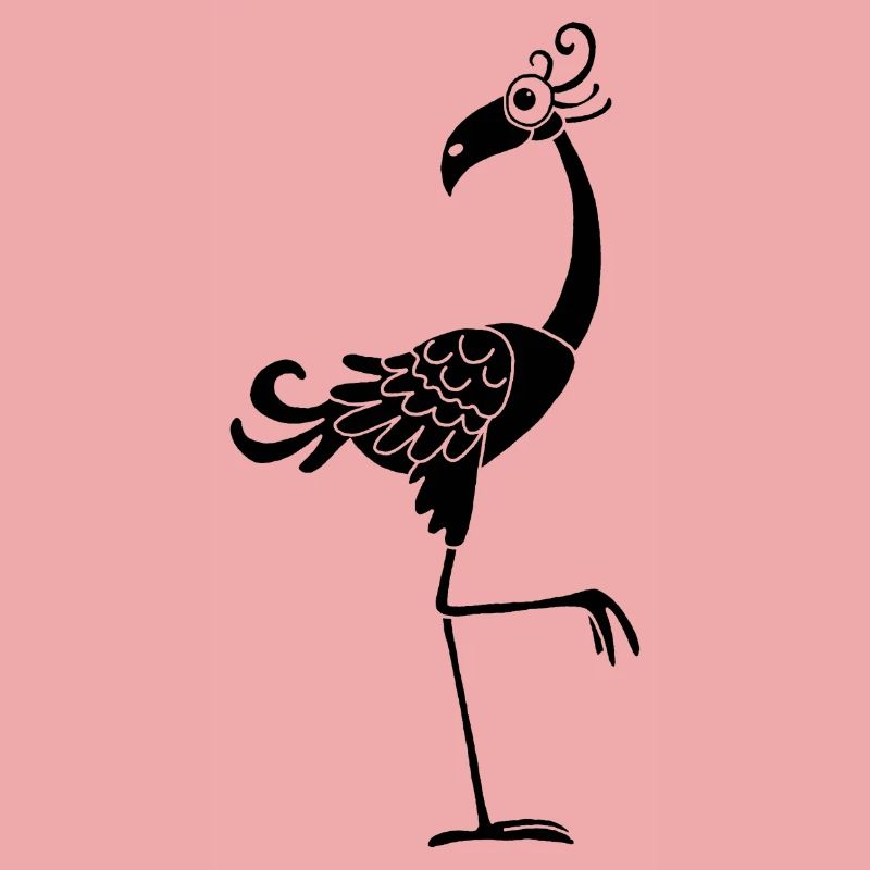Lustiger schwarzer Vogel