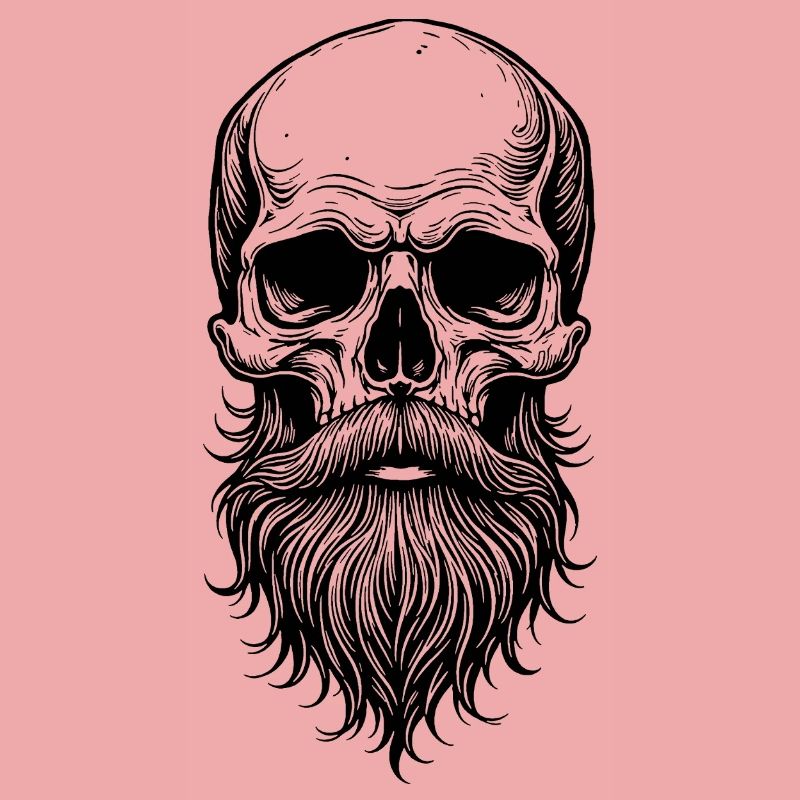 Skull mit Bart