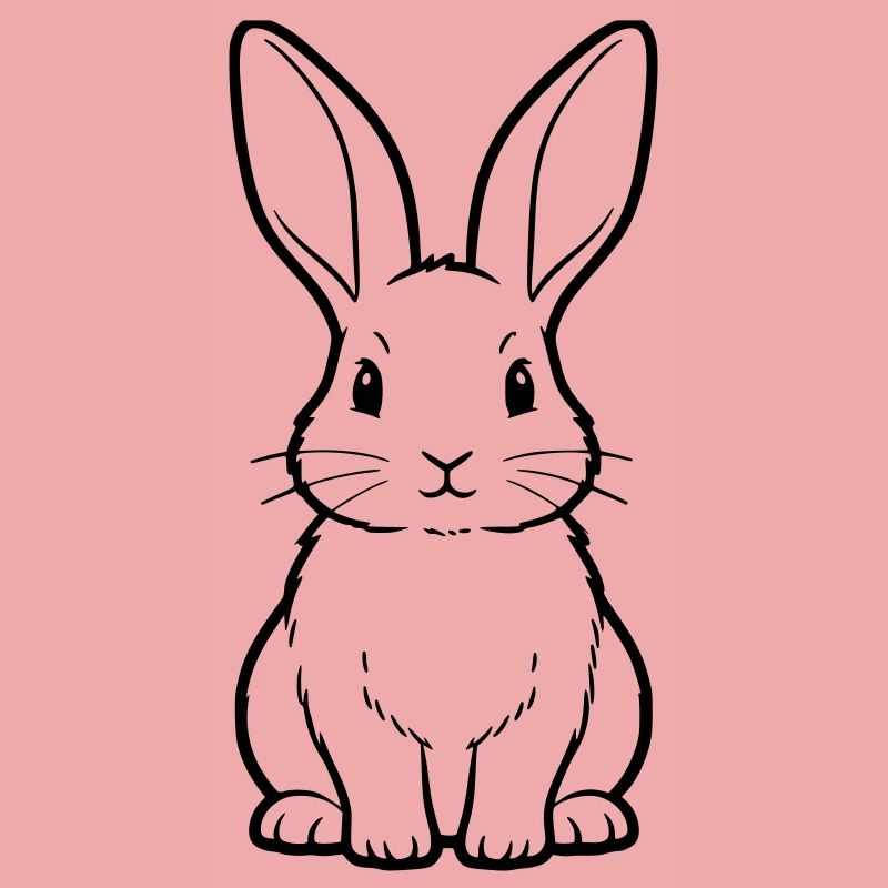 Page à colorier de plan de type « Bunny Sitting »