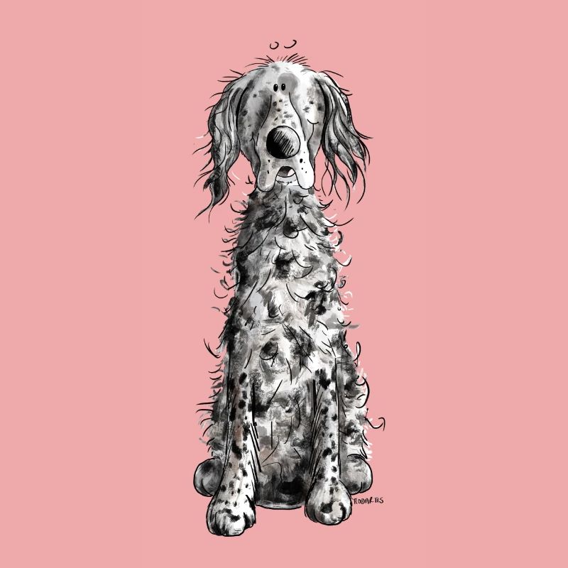 Lustiger Englischer Setter I Hunde Comic Geschenk
