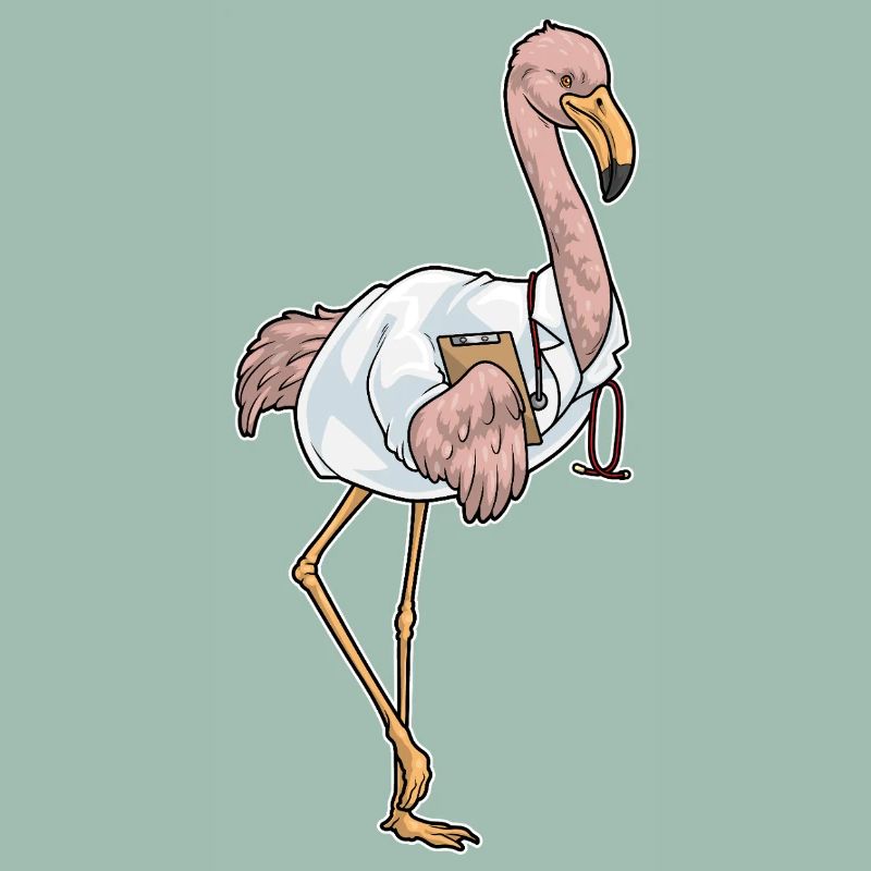Flamingo Doctor Stethoscope