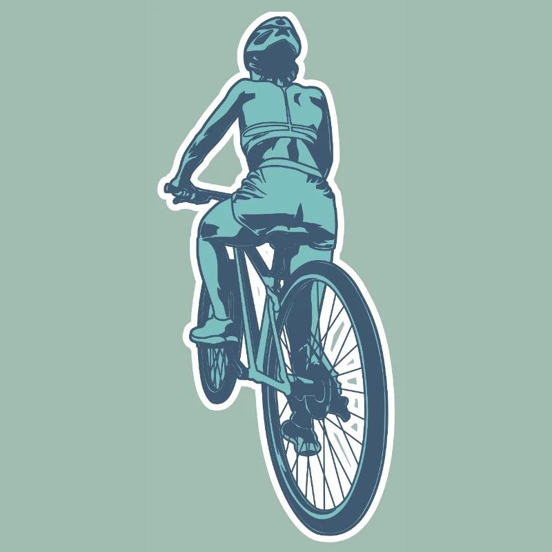 Radfahrerin