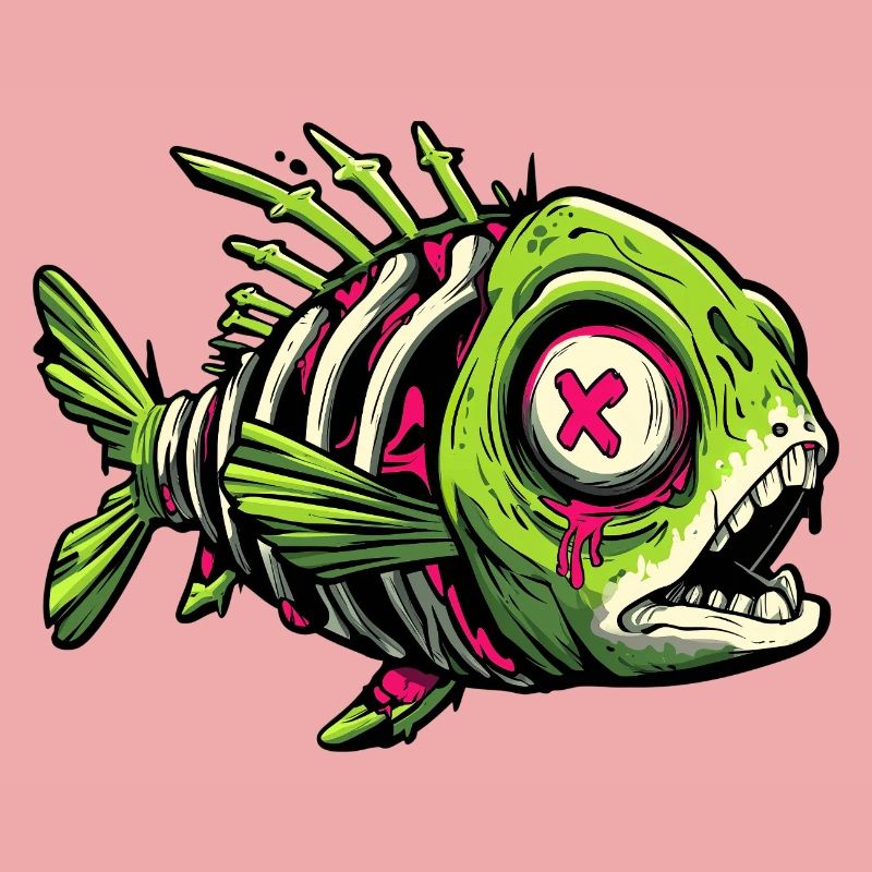 Zombie Fish Graffiti