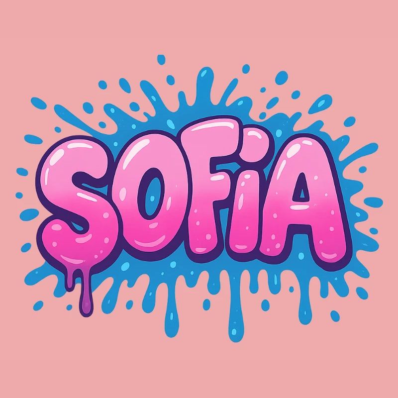 Graffiti SOFIA Name Gift Ideal Printable On