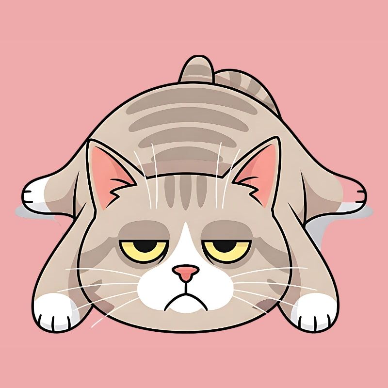 Grimmige Langschläfer-Katze Morgenmuffel
