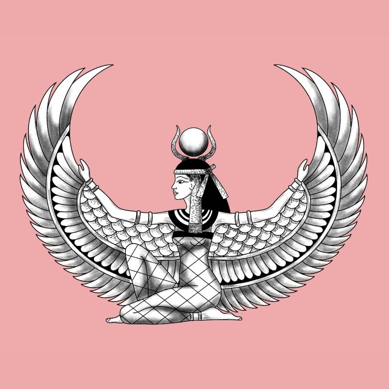 Dessin égyptien déesse Isis Égypte