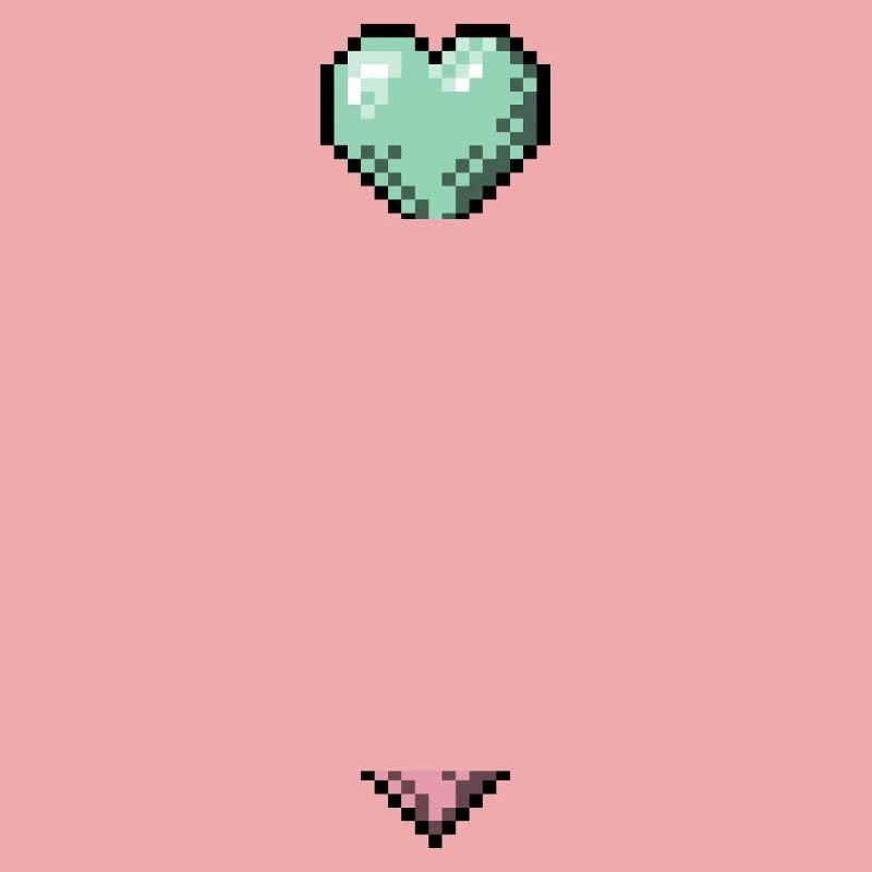 Retro Pixel Art Hearts Stack