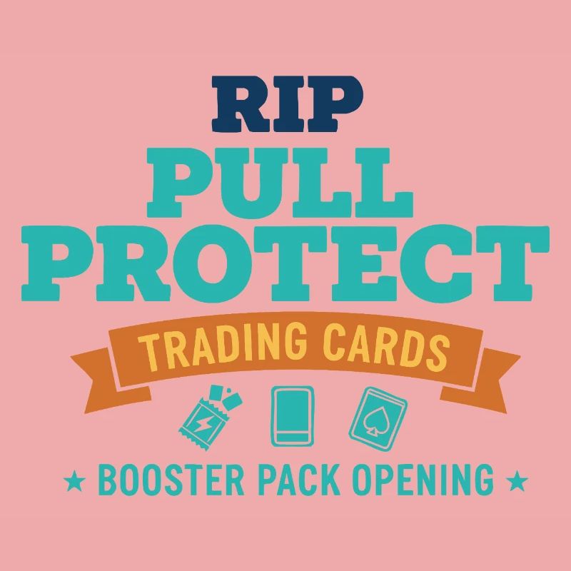 Rip Pull Protect Trading Cards Booster Pack