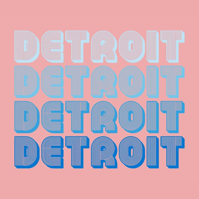 Séquence de mots en gradient de Detroit