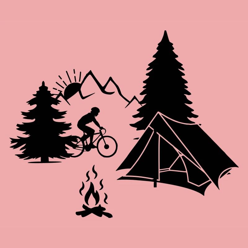 Camping de vacances à vélo