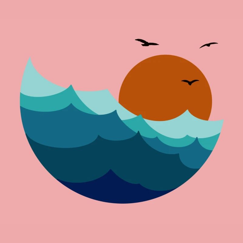 Waves Sunset