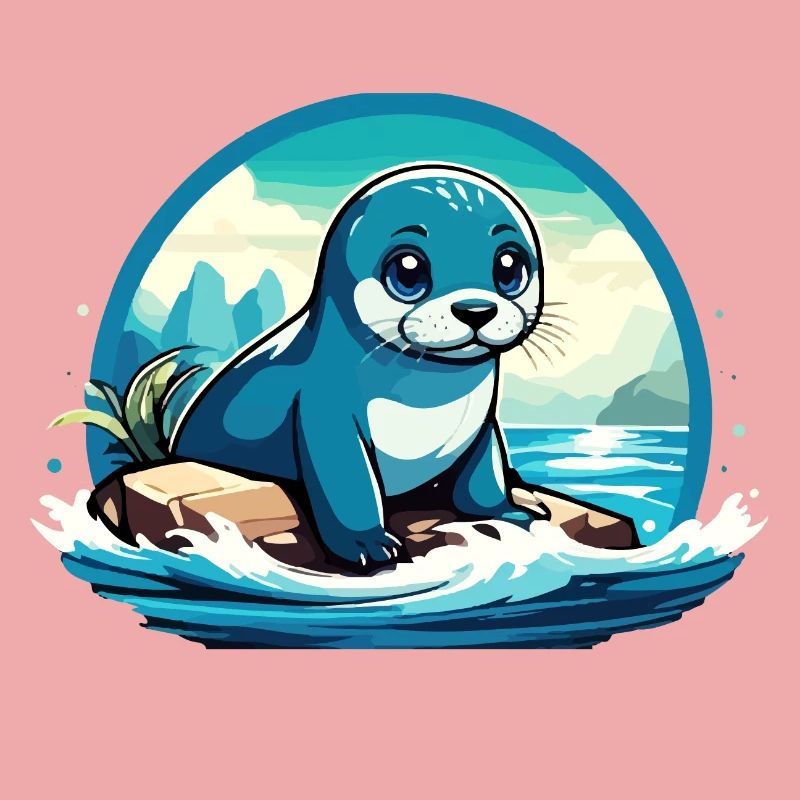 Seal on rocks