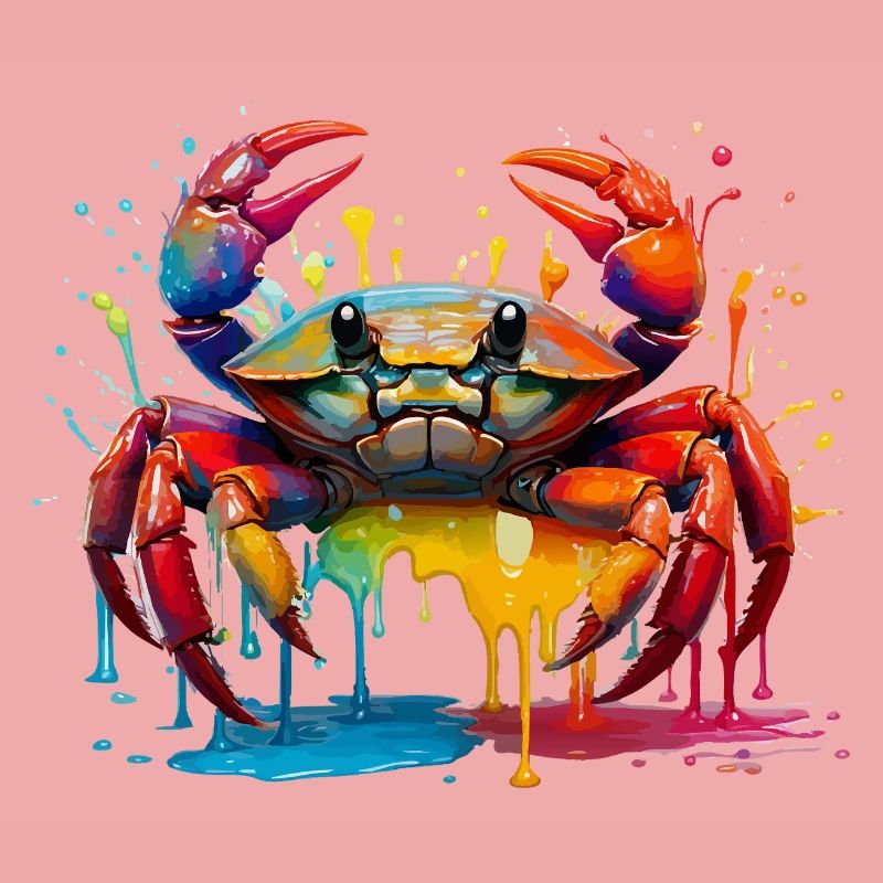 Farbexplosion Krabbenkunst
