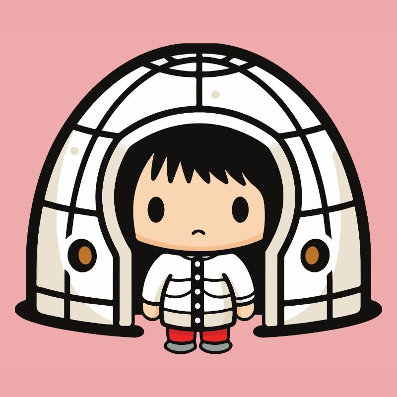 Winter Eskimo Iglu Comic