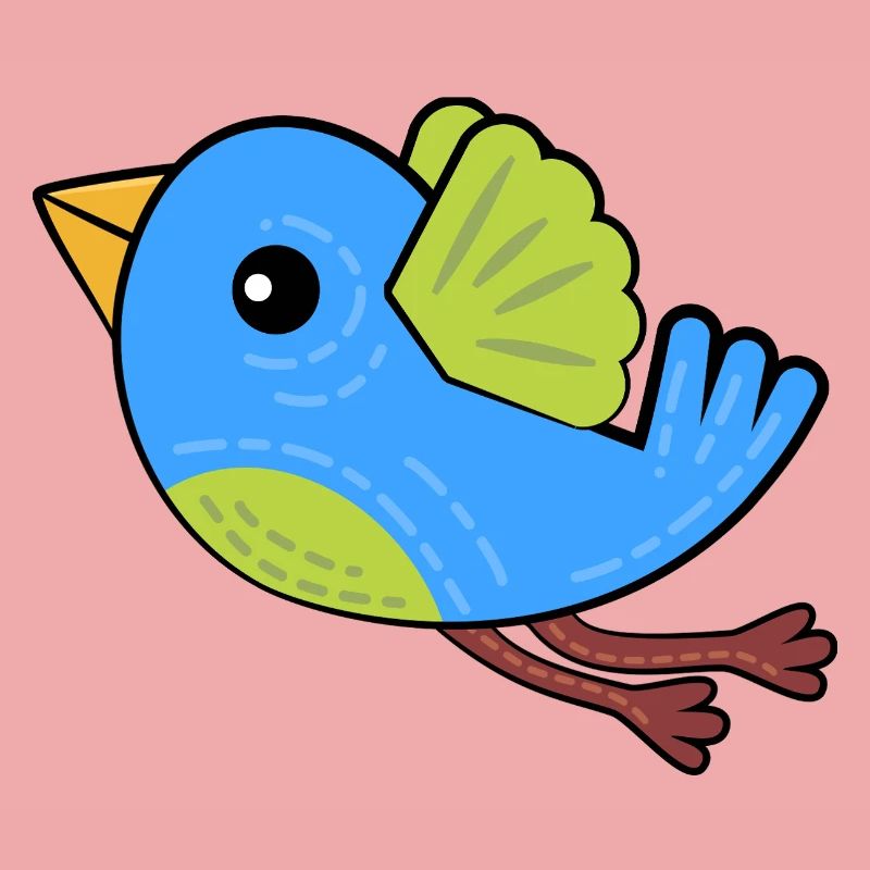 Kleiner Blauer Vogel