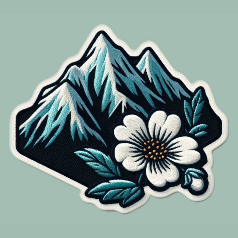 Bergblüte Patchmotiv