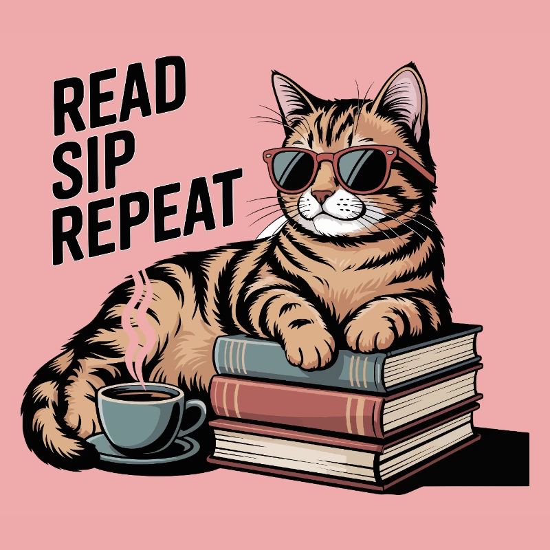 Read Sip Repeat Cat Coffee Book