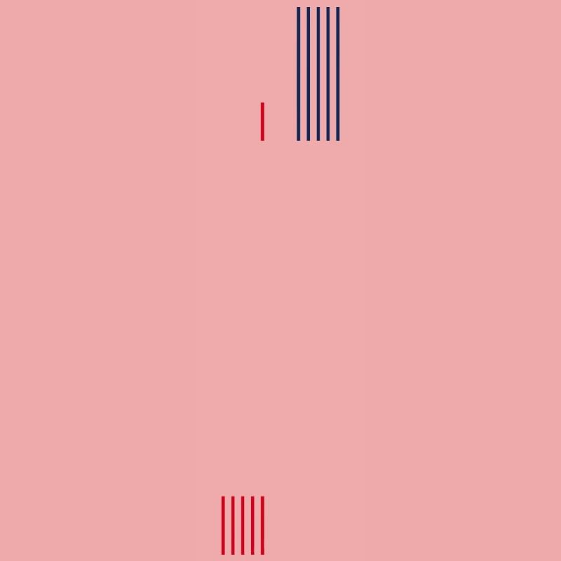 Red-Blue Geometric Pulse
