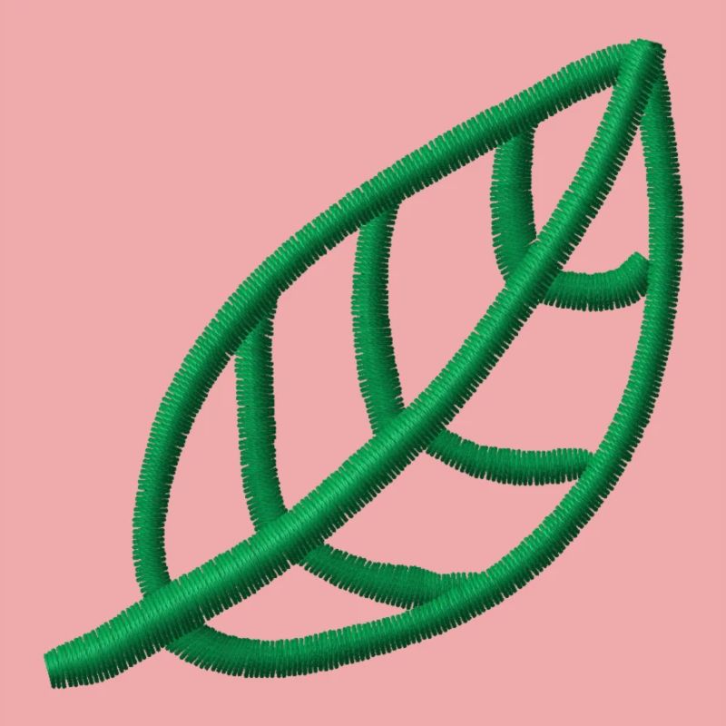 Feuille brodée