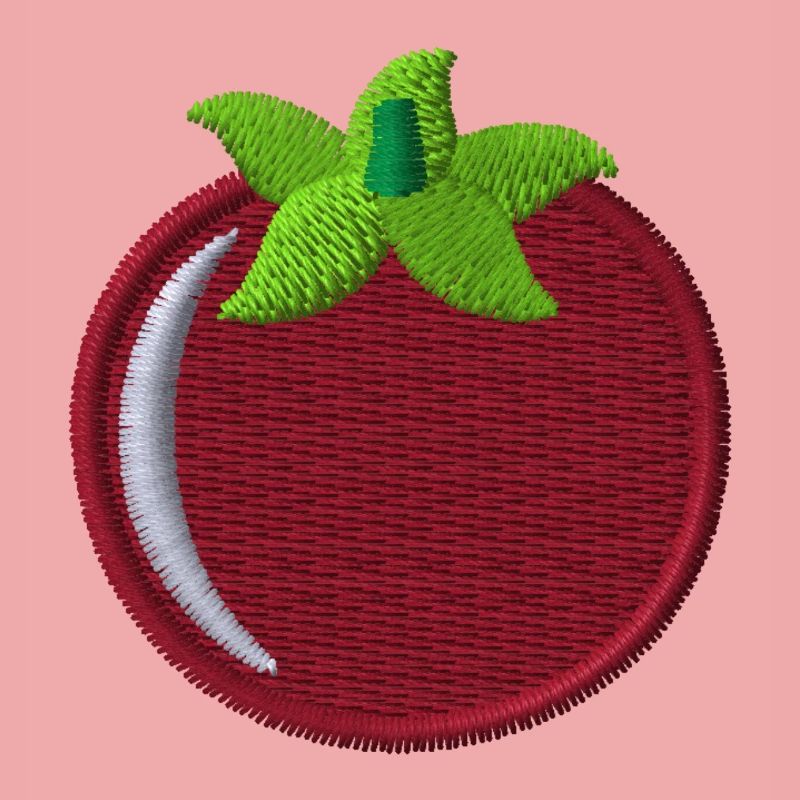 Tomate brodée