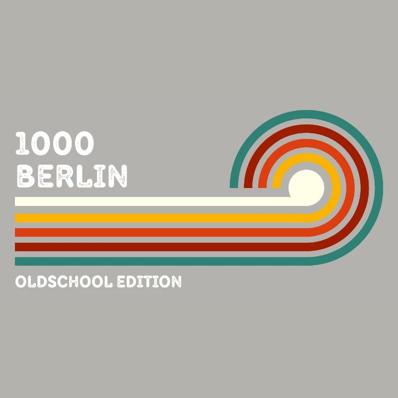 Berlin Chemise Rétro Code Postal 1000 Code Postal Souvenir