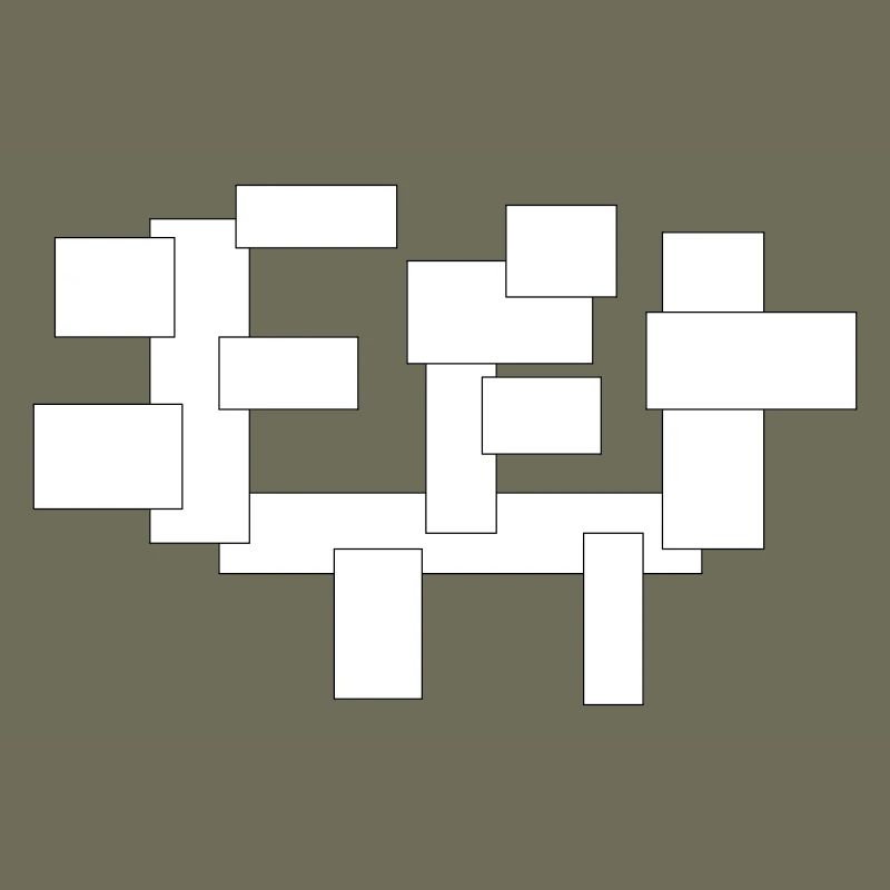 rectangles simplement des carrés en composition