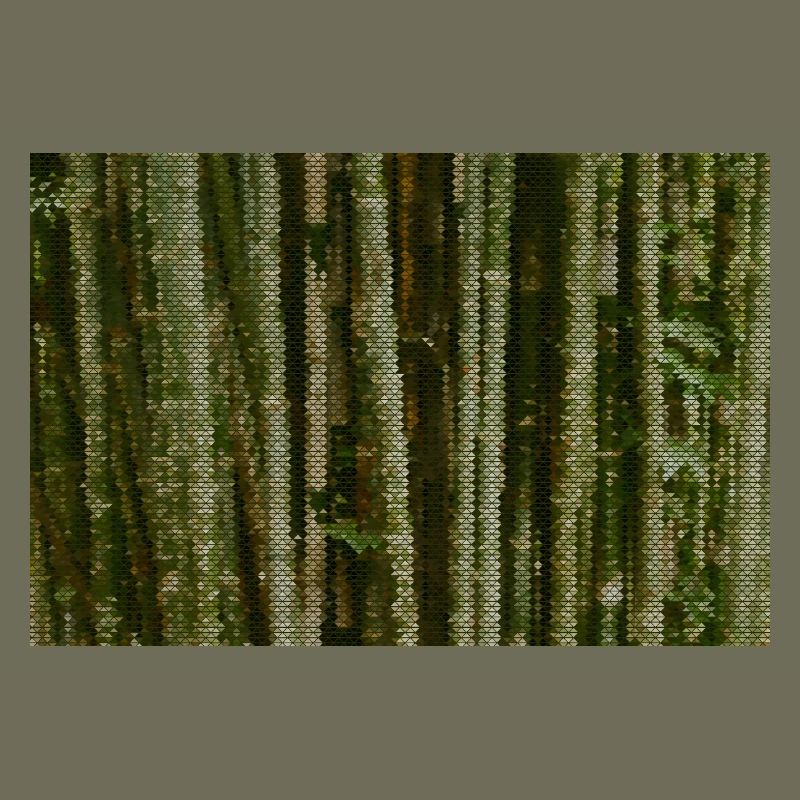 Forest Camouflage Grid Pattern