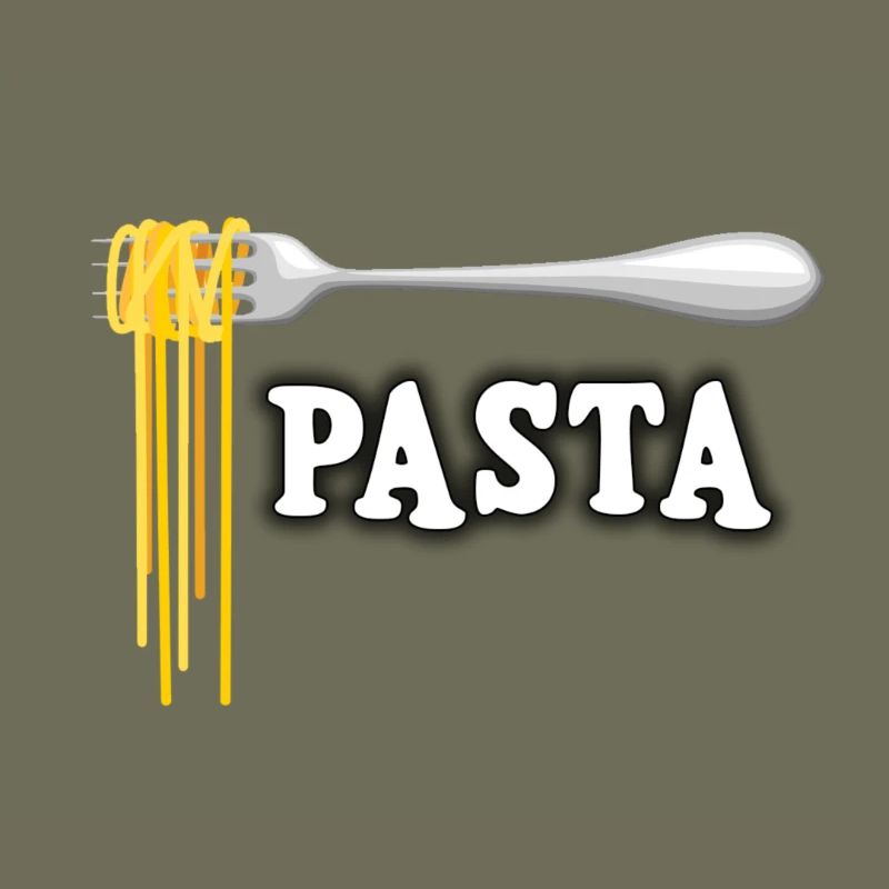 Illustration von Spaghetti mit Gabel