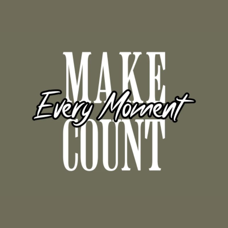 Chaque instant compte la typographie