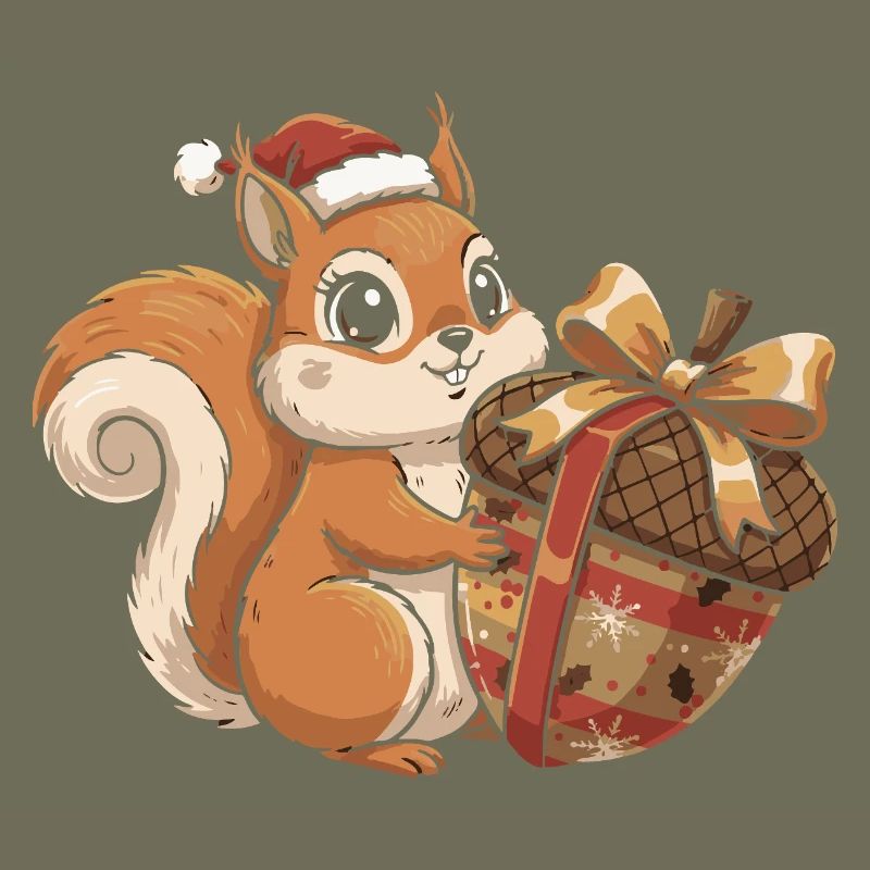 Winter Joy Squirrel Gift