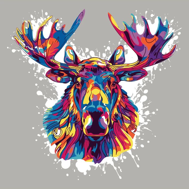 Deer Deer Paint Blobs