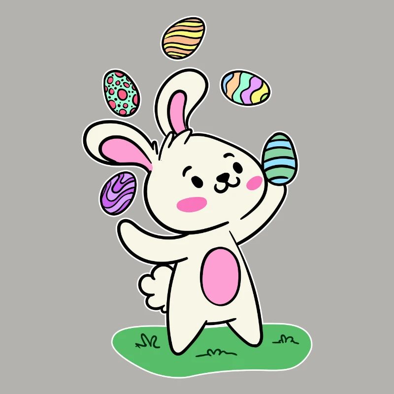 Easter bunny Easter bunny Easter eggs Happy Easter
