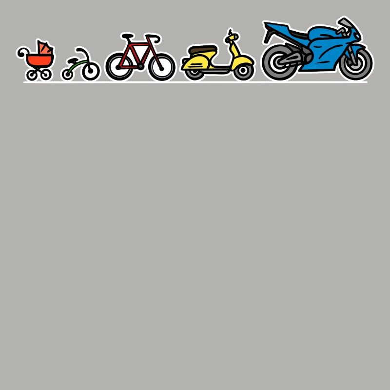 Biker Evolution Motorrad Entwicklung Fortschritt