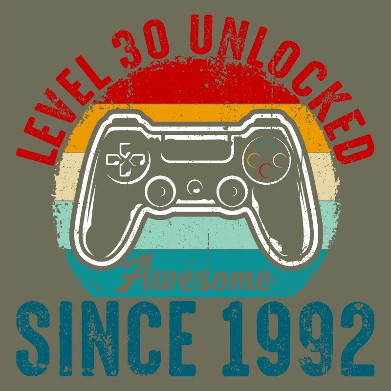 Level 30 Unlocked Retro Controller Tee